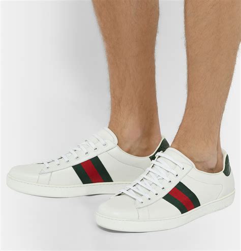 how much is gucci white leather shoes|gucci leather shoes for men.